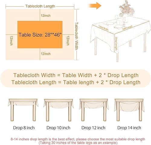 Miniatura 140 de JUCFHY - Mantel rectangular marroquí de tela jacquard a prueba de derrames y resistente al agua y al aceite, mantel decorativo para uso exterior e