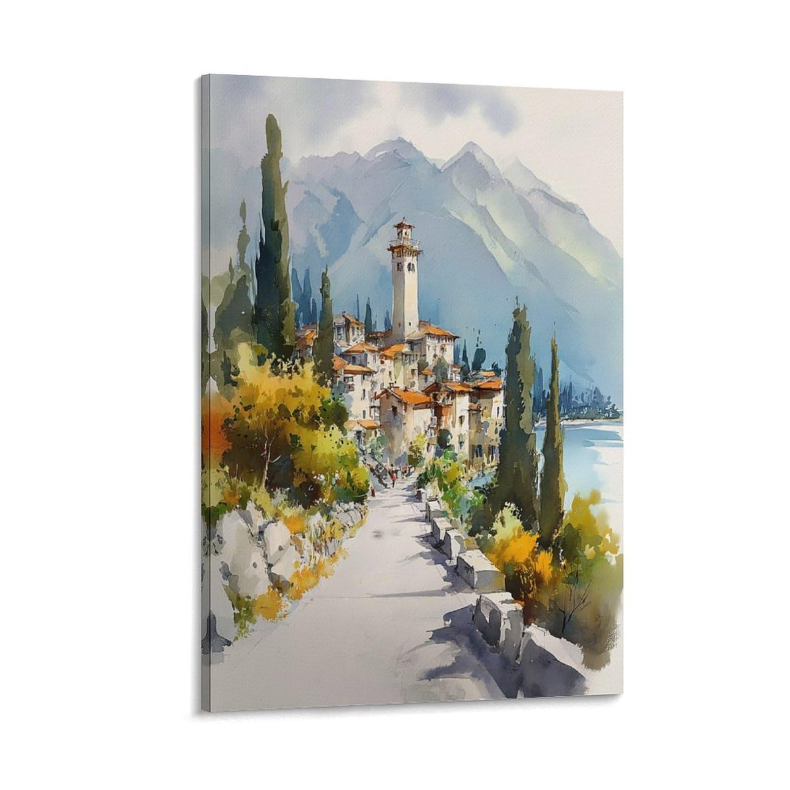 XWYMXZ Idaho Watercolor Art Print Traditional Travel Poster 20x30inch(50x75cm) Vintage Watercolor Canvas Art