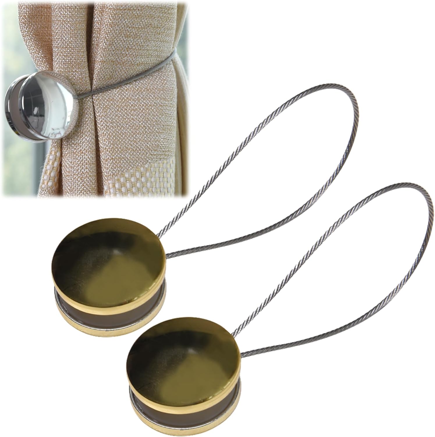 2Pack Curtain TiebacksNew with Strong Curtain Holdbacks for Window