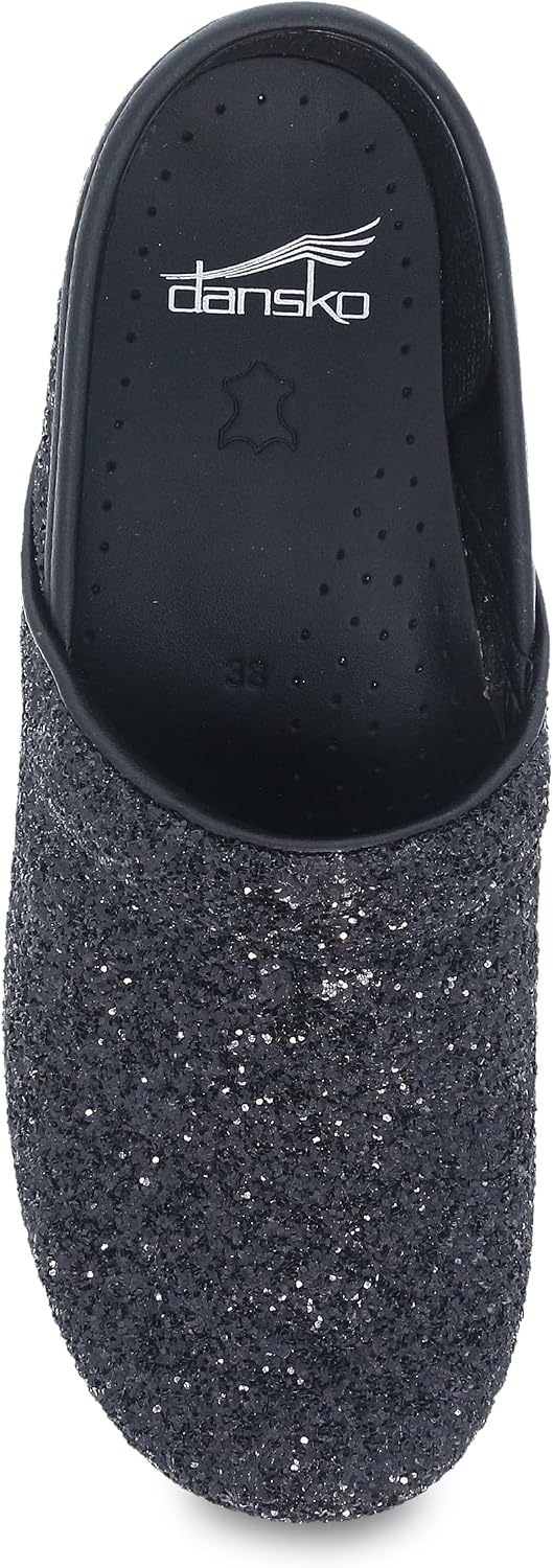 Dansko Professional Glitter Slip-On Clogs for Women