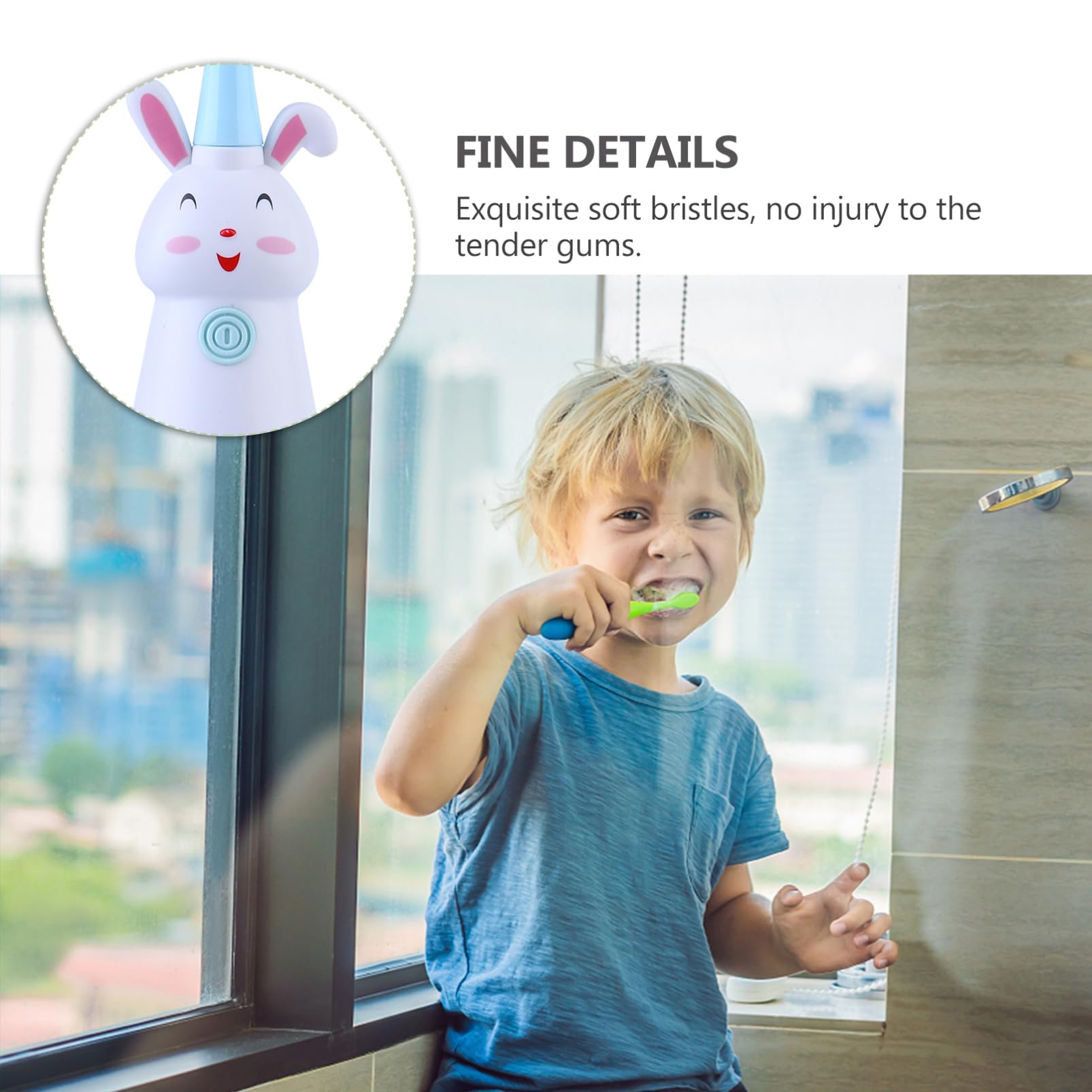 FRCOLOR 2 Set Di Spazzolini Da Denti Per Bambini Spazzolino Elettrico A Batteria Vibrazione Spazzolino Per Bambini Pulitore Elettronico Per Denti