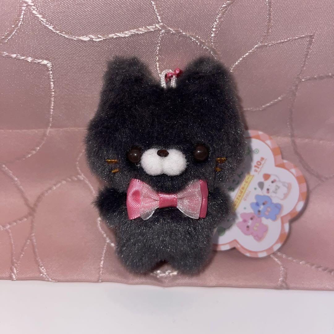 黒猫とピンクキャラクターのぬいぐるみ Amazon.co.jp: すくっとたっちさん ねこさんぱれーど くろねこ