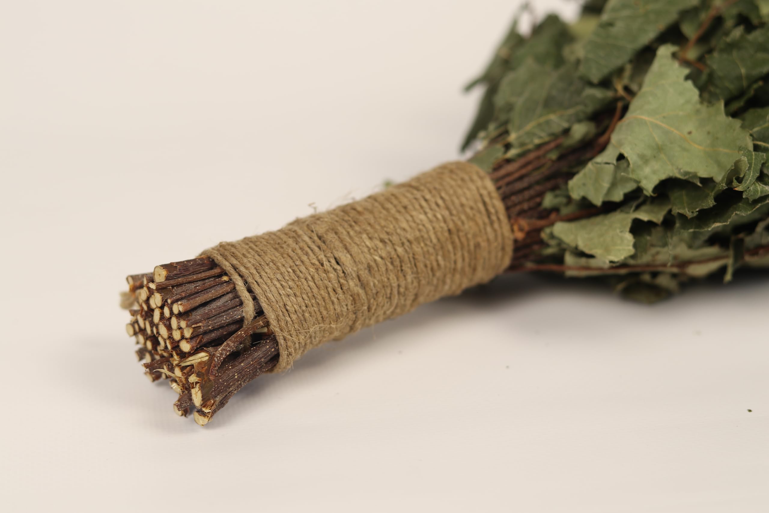 ECOWOODDECOR Birch Sauna Broom - Authentic Sauna Experience with Natural Fragrance