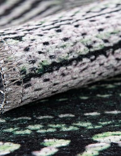 Miniatura 5 de Unique Loom Yara Collection - Alfombra Axel (7' 10" cuadrada, verdemarfil)