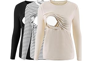 Nursing Tops Long Sleeves Set of Three
