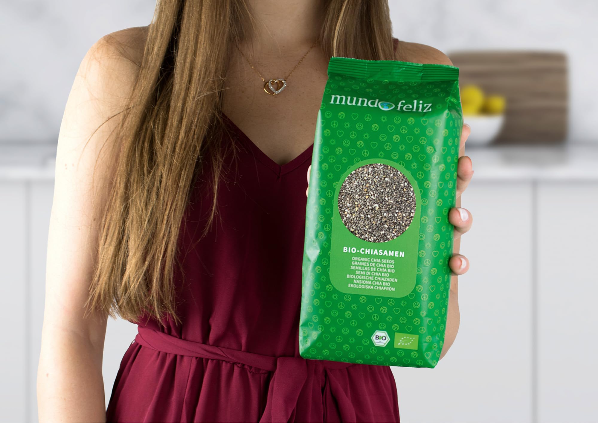 Semillas de chía ecológicas 500 g paquete de 4