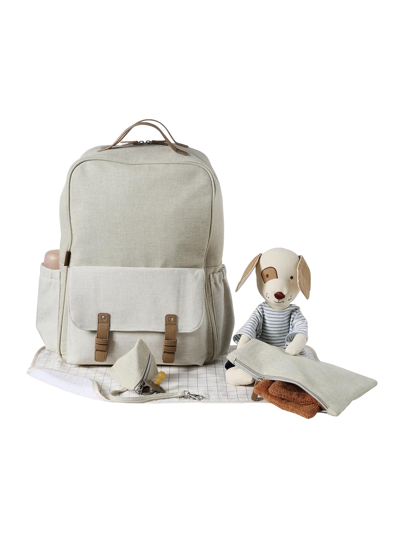 VERTBAUDET Bergen Wickelrucksack, naturfarben