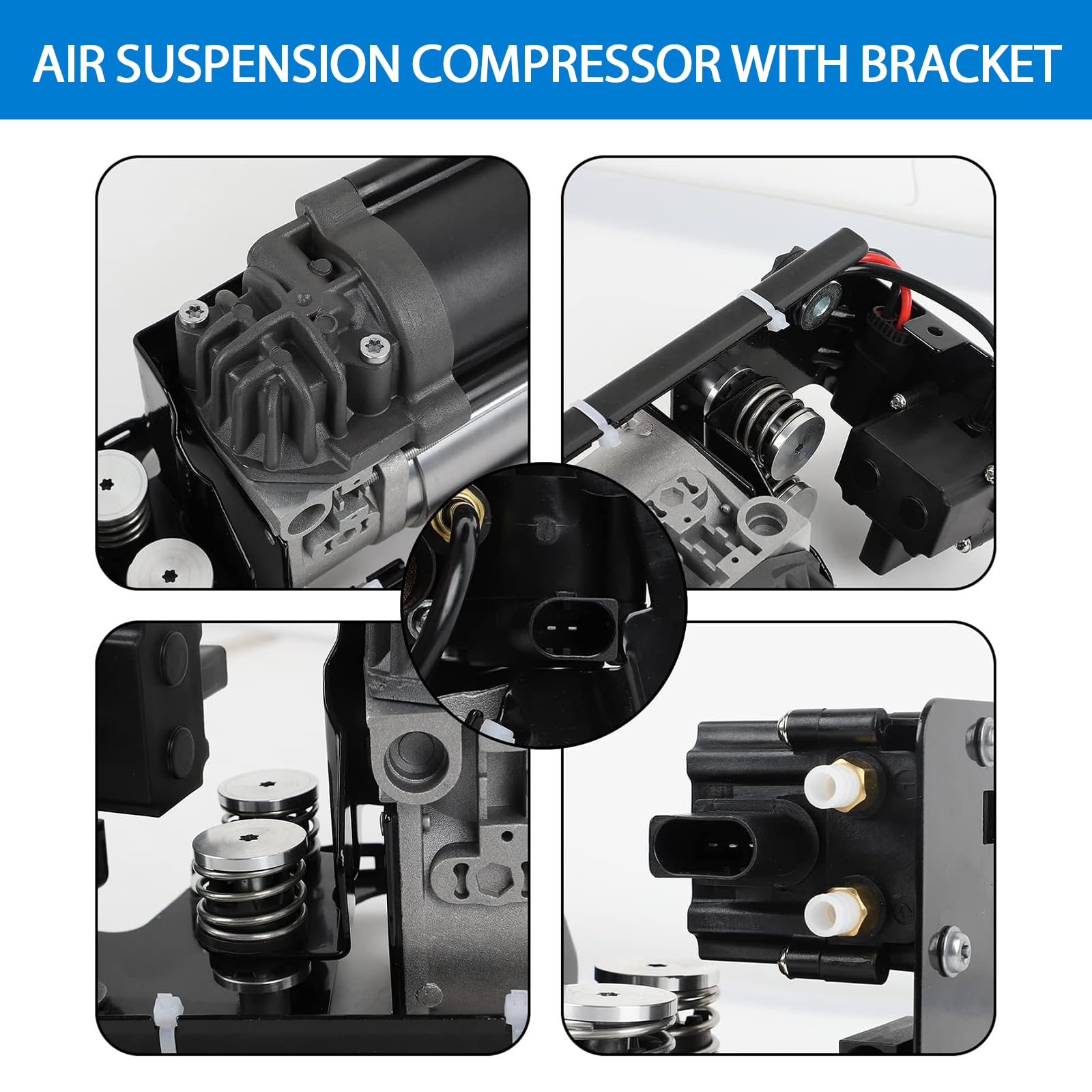 Frankberg luchtvering compressor niveauregeling Compatibel met X5 F15 F85 2013-2018 X6 F16 F86 2014-2019 Vervang# 37206875177
