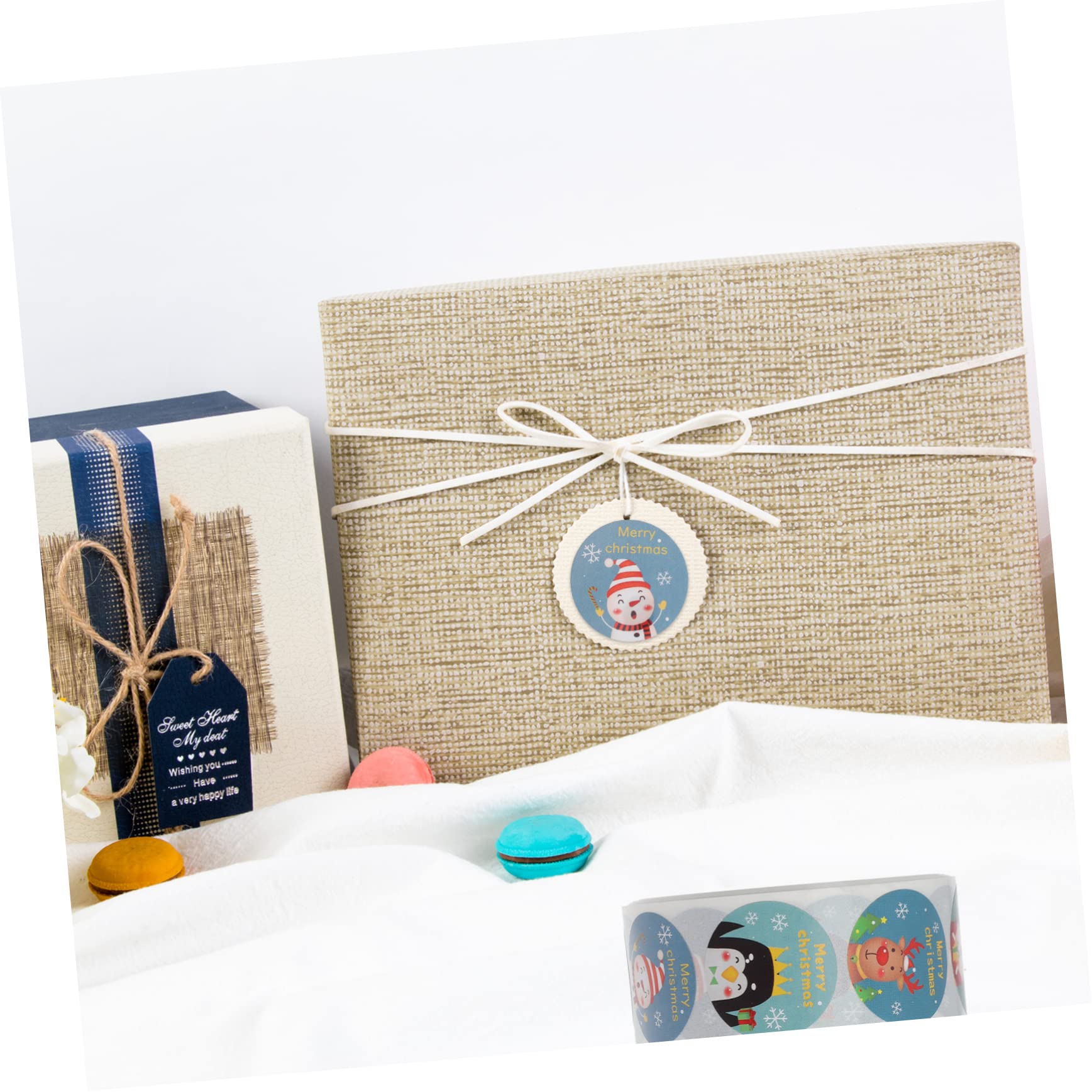 Ciieeo 6 Adesivi Natalizi Autoadesivi Di Etichette Decorative Per Biglietti Buste e Regali Design Festivo Per Creazioni Fai Te e Decorazioni Natalizie