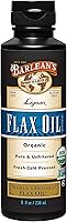 Vista 1 de Barlean's Suplemento líquido de aceite de linaza de Lignan orgánico de semillas de lino prensadas en frío, 7,230 mg de ácidos grasos ALA Omega-3