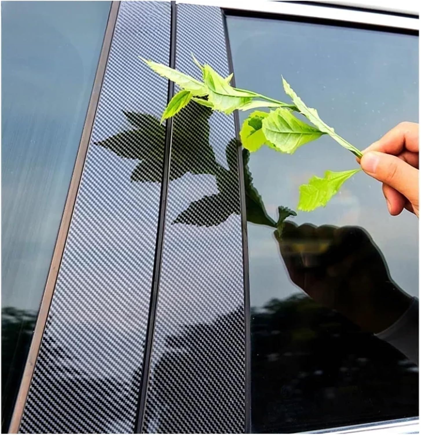 For Sienna 2002-2009 Pillar Posts Window Trim Stickers Car