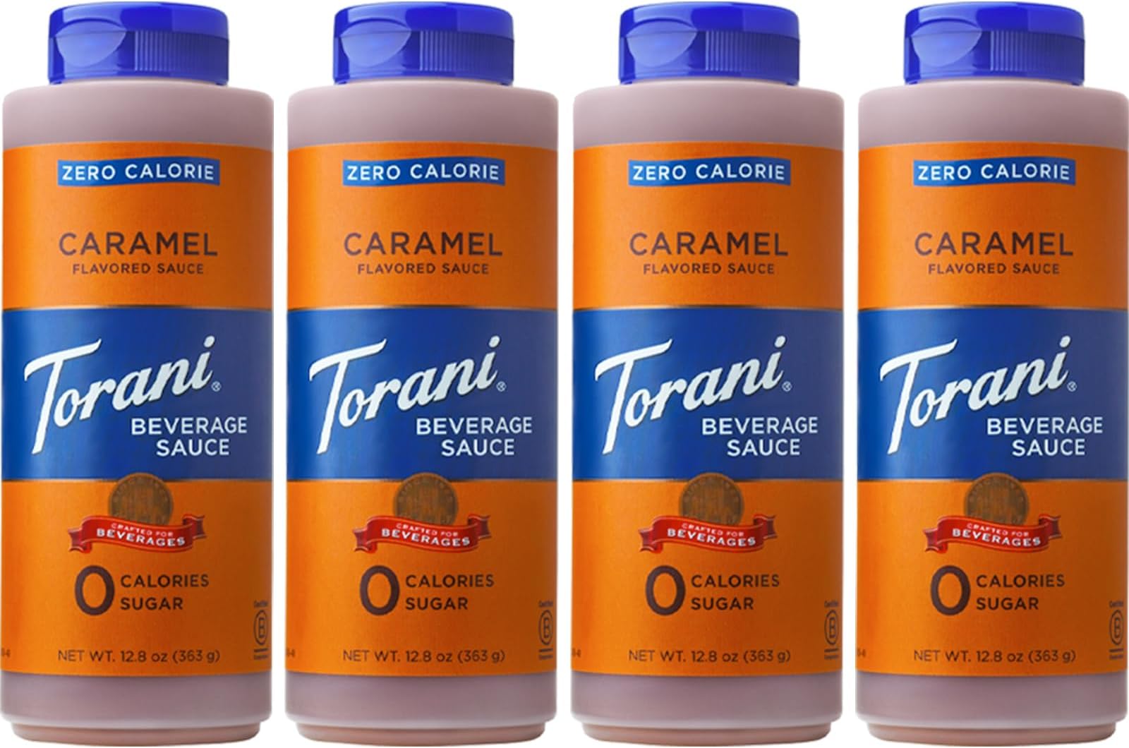 Zero Calorie Caramel Dessert & Drink Sauce, 12.8 fl oz (Pack of 4)
