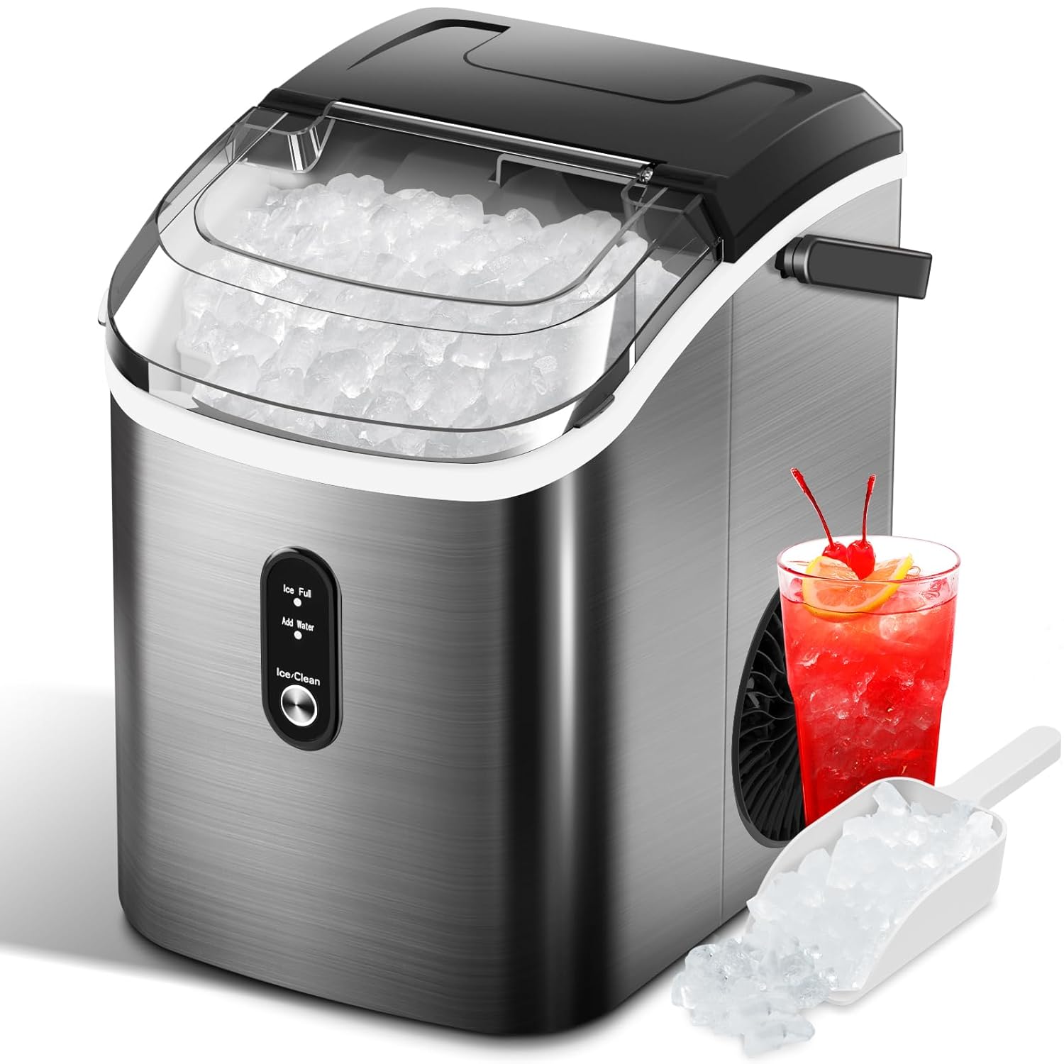 Nugget Ice Makers Countertop with Soft Chewable Pellet Ice