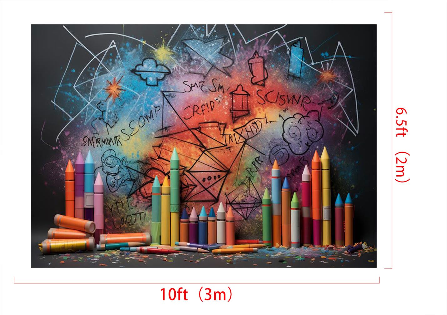 Kate 3x2m/10x6.5ft Fond Photo Photographie de Rue Graffiti Art Toile de Crayon Fond de fête décoration de Studio Photo arrière-Plans Shooting Photo Enfants