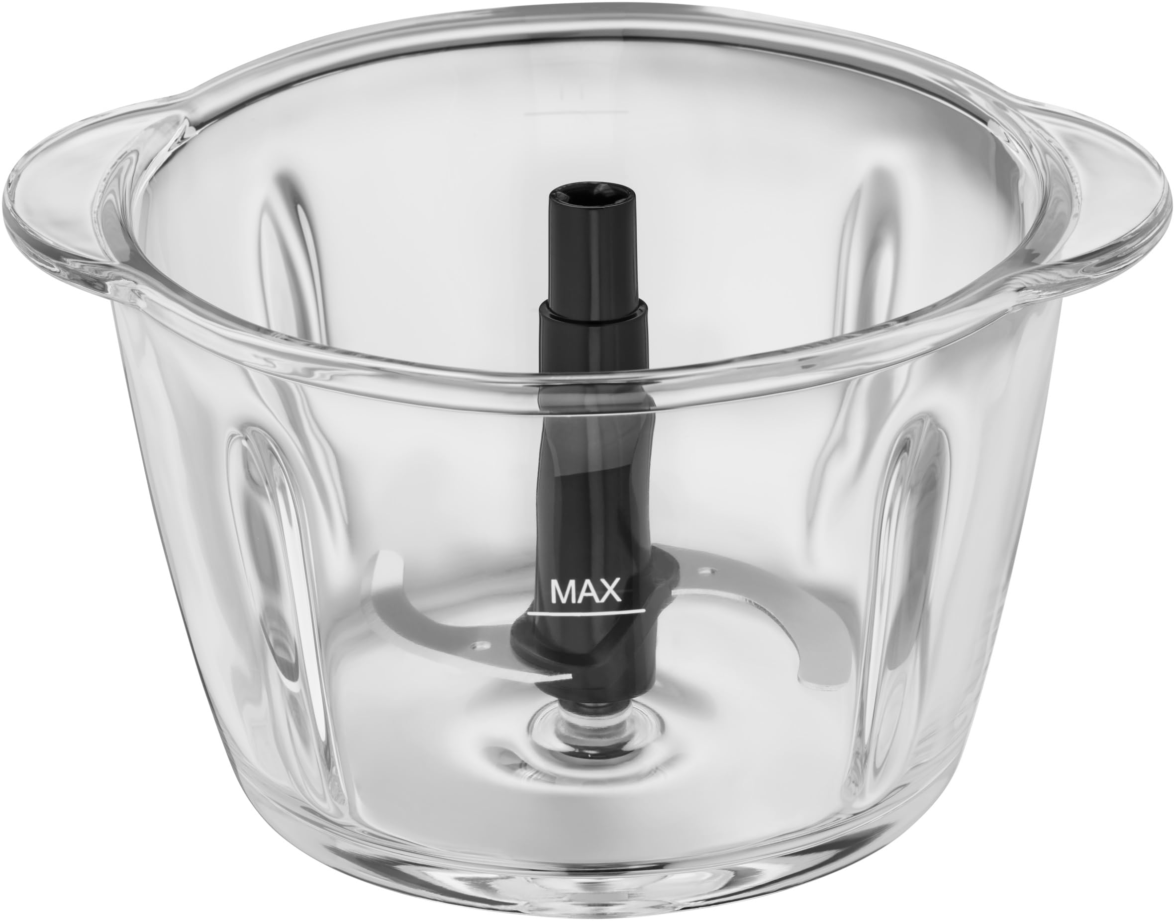 Kult X - Picadora Eléctrica, Multifuncion de picar, trocear y mezclar, Cuchillas Desmontables de acero inoxidable, Capacidad 1 l, 2 velocidades, Cristal resistente, 320 W, panel control LED