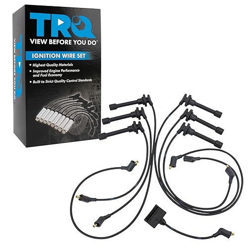 Miniatura 522 de TRQ Juego de cables de bujía de encendido del motor para Ford F250 F350 Super Duty V8 6.2L nuevo