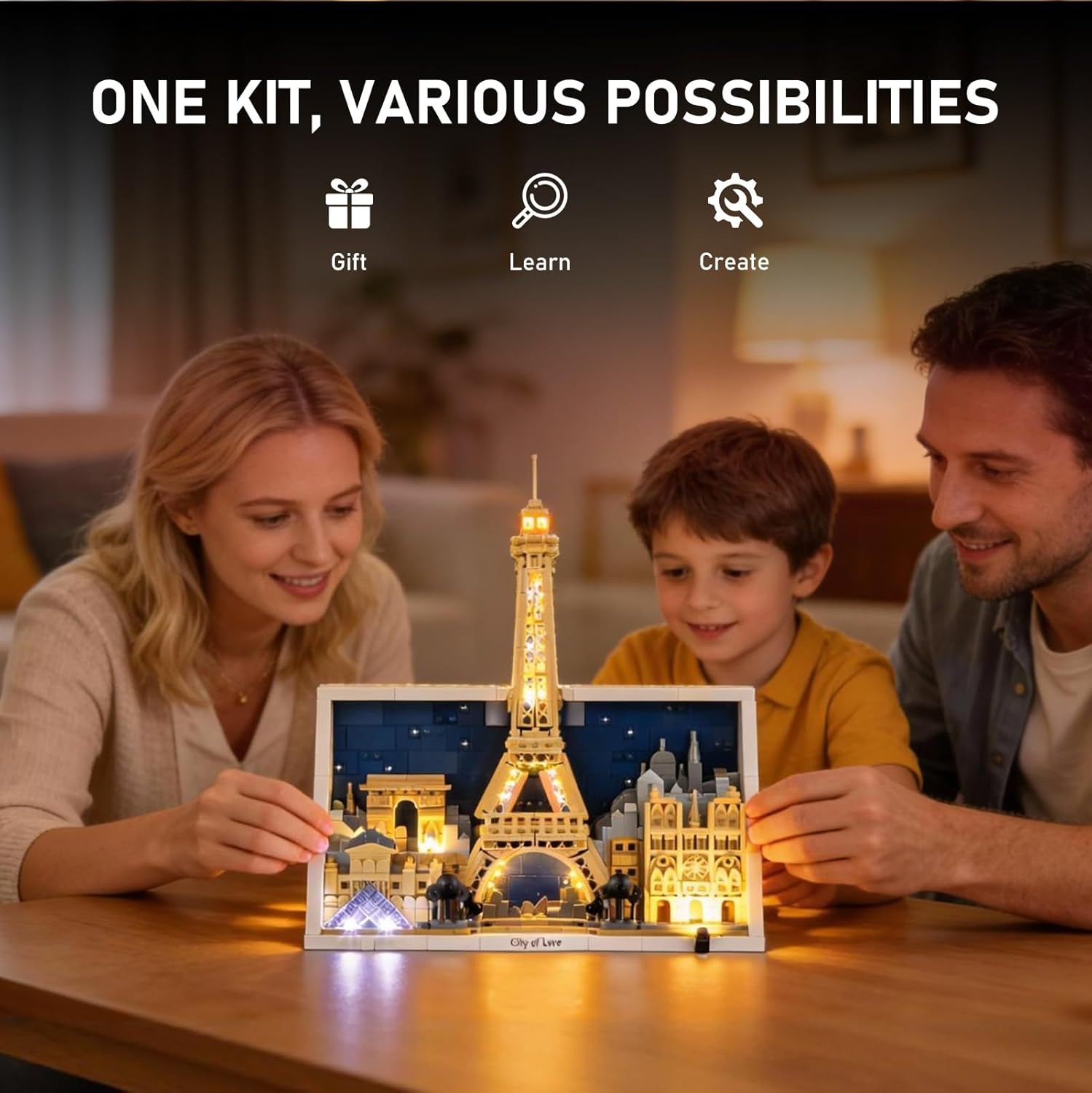 BRIKSMAX 2.0 Light Kit Compatible with Lego Architecture Paris – City of Love 21064 Building Sets- Original LED Lighting Kits (Accessories Only) for Display, Gifts & Collectors