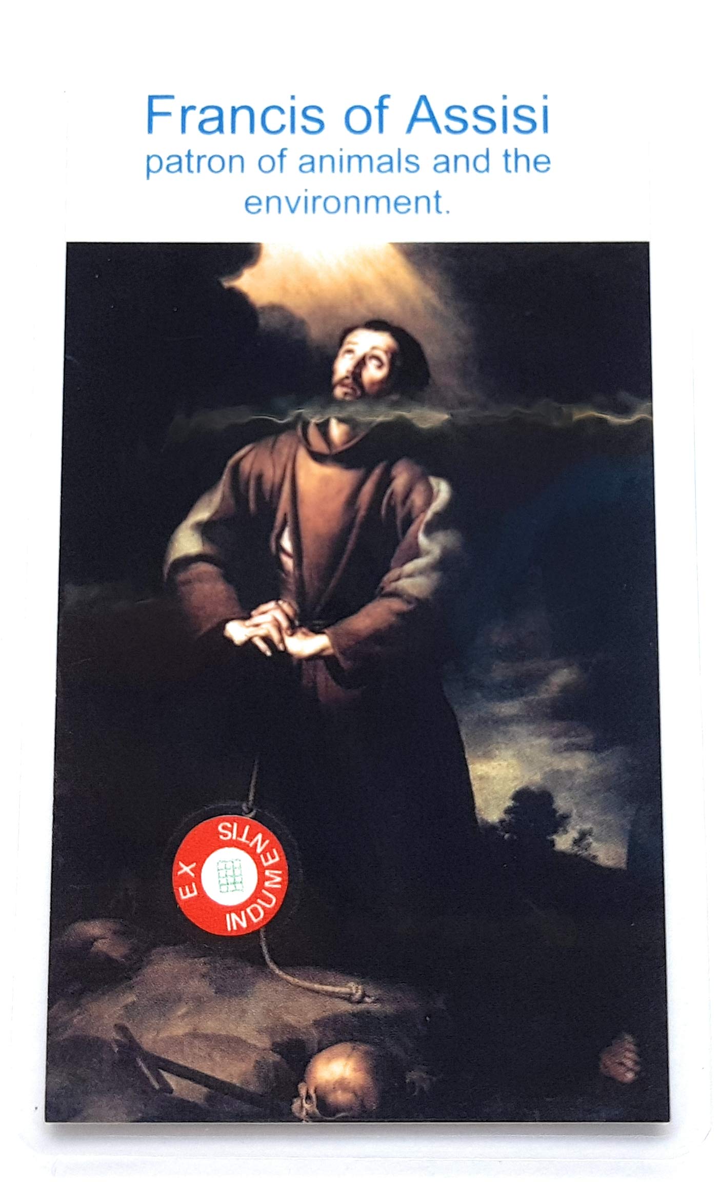 relic card 3rd Class of Saint Francis of Assisi Patron of Animals The Environment Italy Scouts San Francisco California Naga City Cebu San Francisco de Asís patrono de animales Medio ambiente