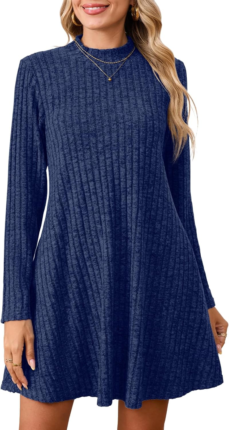 JollieLovin Women Plus Size Sweater Dresses Long Sleeve 2025 Casual Fall Winter Tunic Dress with Pockets
