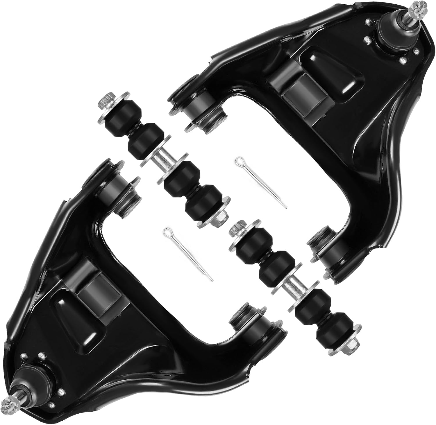 SCITOO 4pcs Front Suspension Kit Upper Control Arm Sway Bar Link Fit 1995-2005 For Chevy Blazer 1995-2003 For Chevy S10 1995-2004 For GMC Jimmy 1995-2003 For GMC Sonoma 1998-2000 For Isuzu Hombre