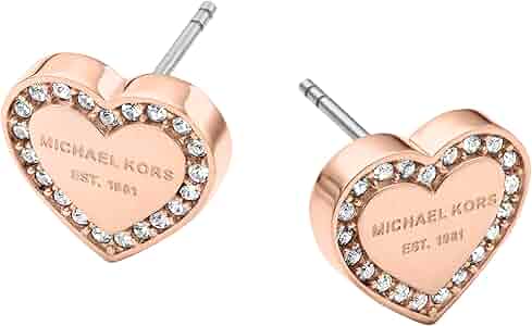 MICHAEL KORS ハート型シルバーピアス Amazon | マイケルコース シルバーカラー ハート型スタッド