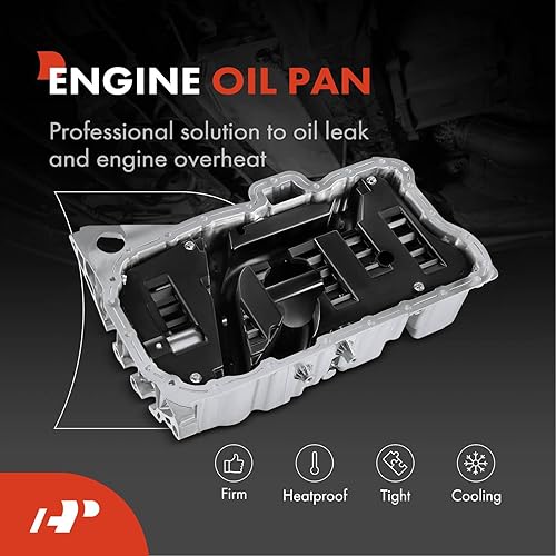 Miniatura 2 de A-Premium Cárter de aceite de motor con tapón de drenaje compatible con Volkswagen Passat 2006-2010, Passat CC 2010-2010, CC 2009-2010, 3.6L, GAS,