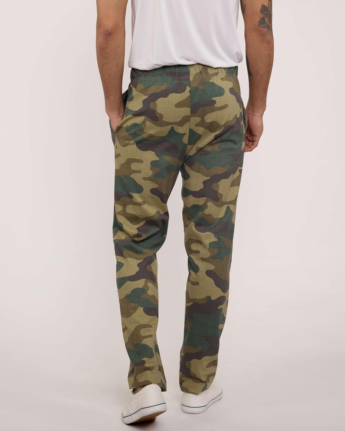 Real Essentials 3 Pack: Men's Tech Fleece Athletic Casual Open Bottom Sweatpants with Pockets (Available in Big & Tall)