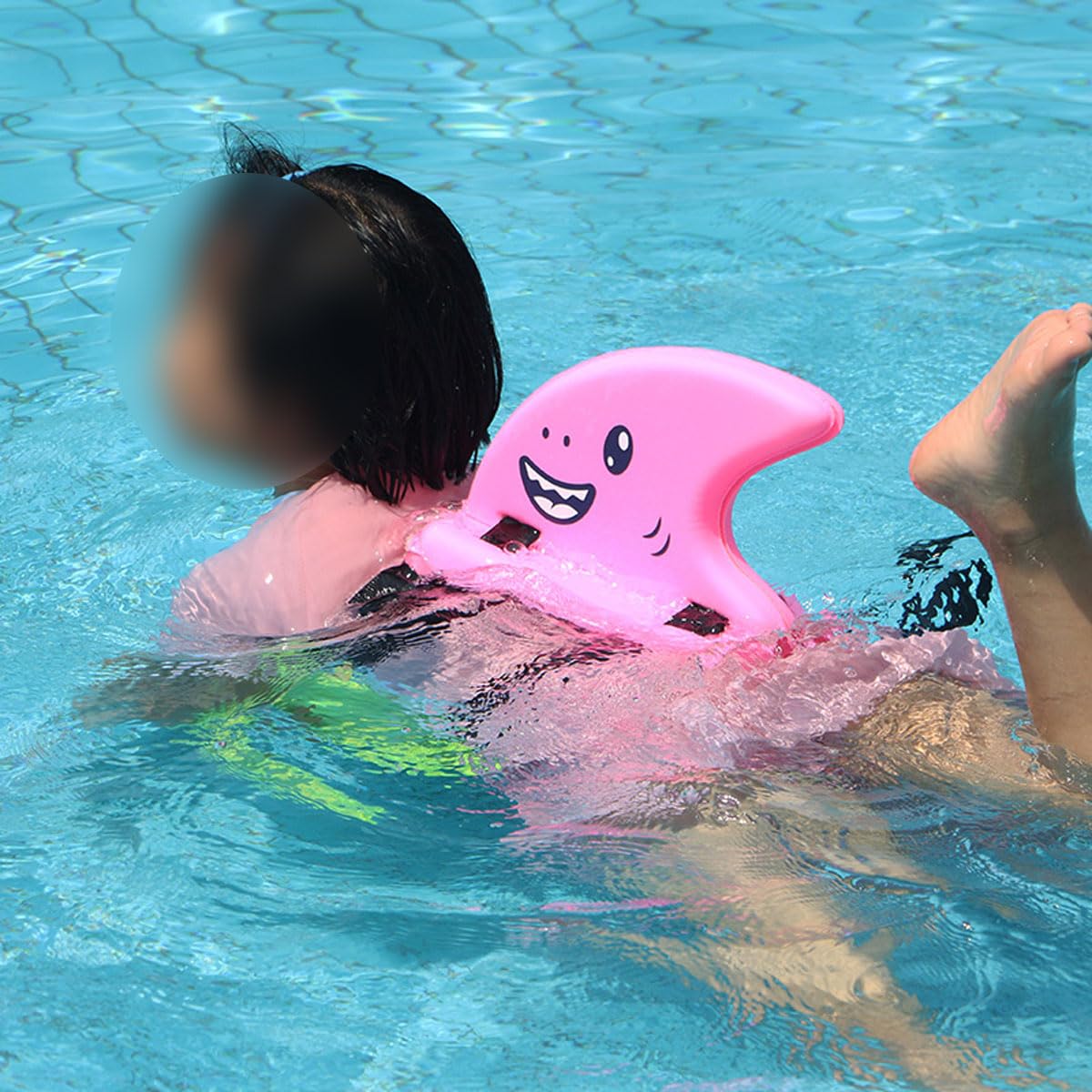 Sarini Tavola Galleggiante a Forma Di Pinna Di Squalo, Galleggiante Per Il Nuoto in Piscina, Attrezzature Per Esercizi in Piscina, Rosa Per Facilitare L'allenamento Al Nuoto