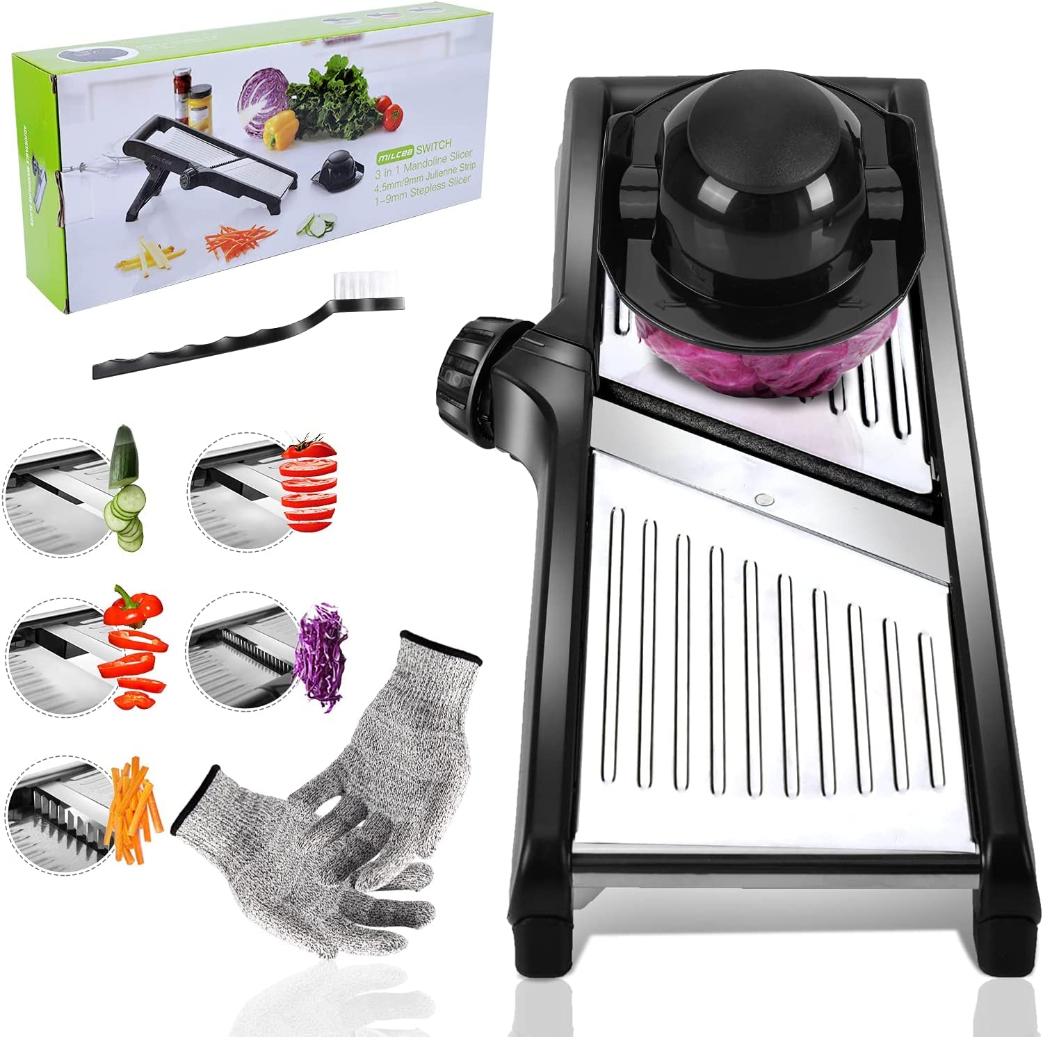 Buy Masthome Mandoline Slicers Professional, Adjustable Mandolin Vegetable Slicer, Kitchen Food