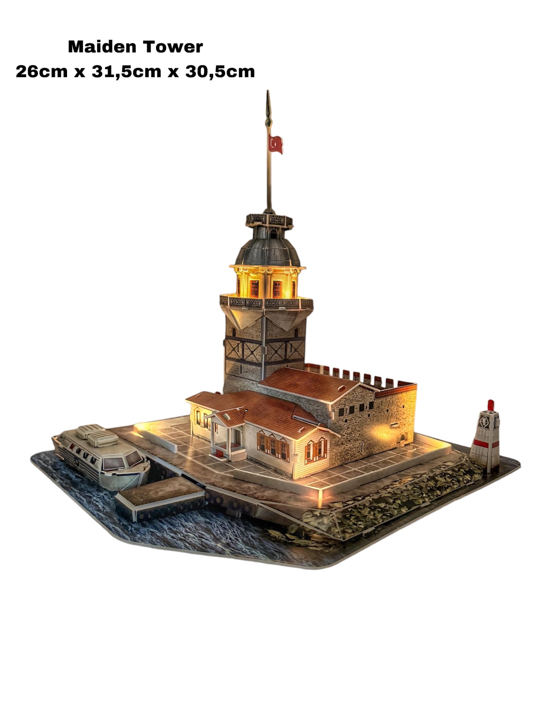 Minitürk Aktion 3D LED Puzzle Maiden Tower - Kiz Kulesi : Amazon