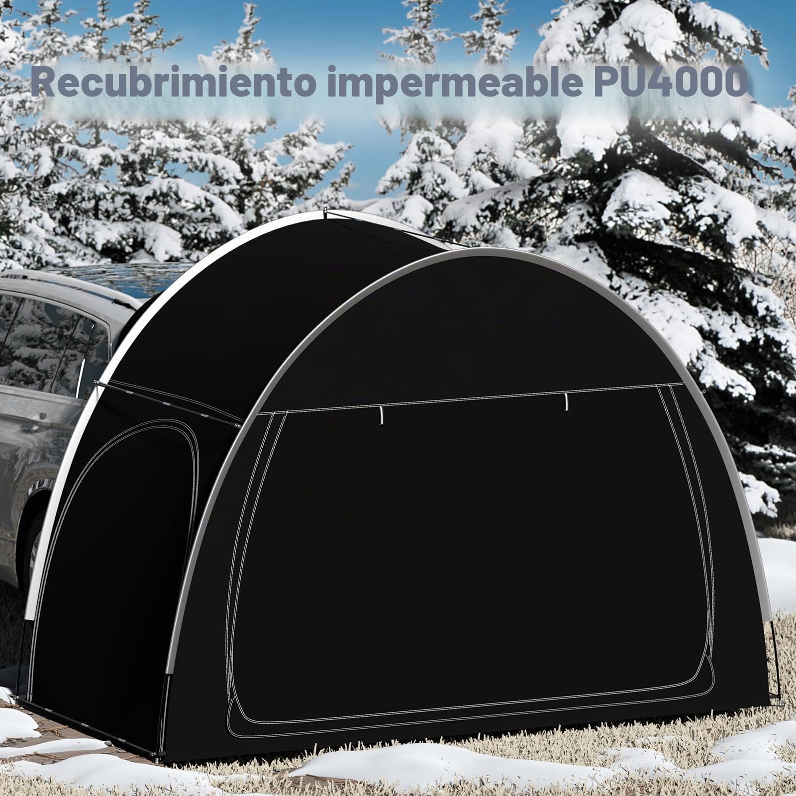 Toldo para Coche Tiendas de Campaña para Maletero de SUV, Tienda de Campaña para Coche, Tienda de Campaña Universal para Puerta Trasera EU-QCZP-BK