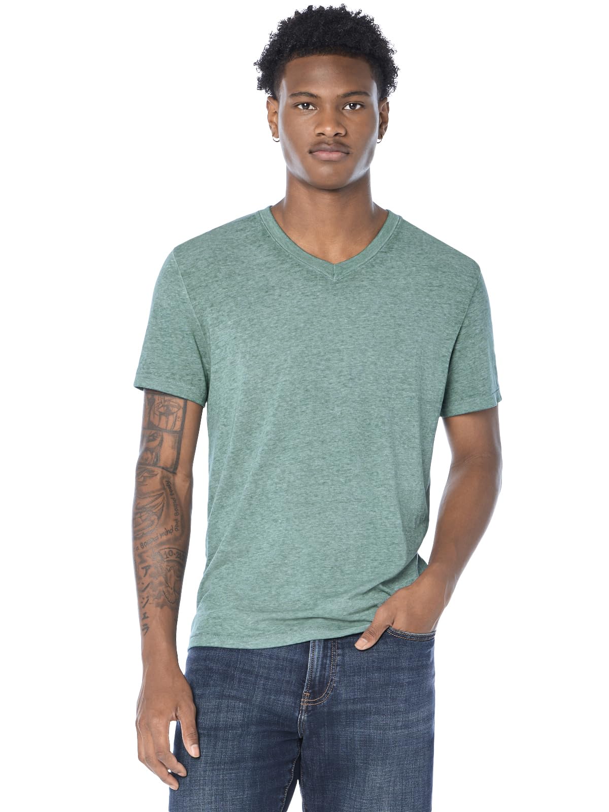 Men's Venice Burnout V Neck Tee Venice Burnout V Neck Tee
