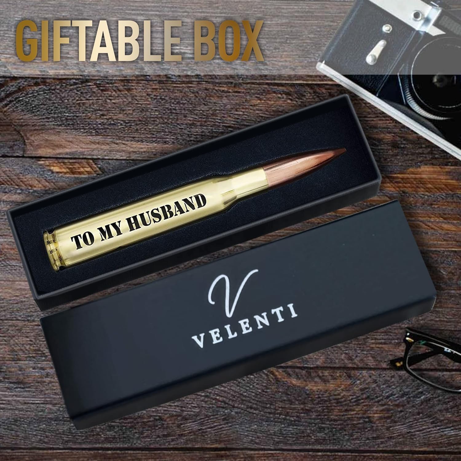 Birthday Gifts for Dad - Unique Bottle Opener - Real Used Casing -Father Gifts from Daughter, Son - Engraved Dad Gifts for Men - Birthday Presents for Dad in Deluxe Gift Box thumbnail