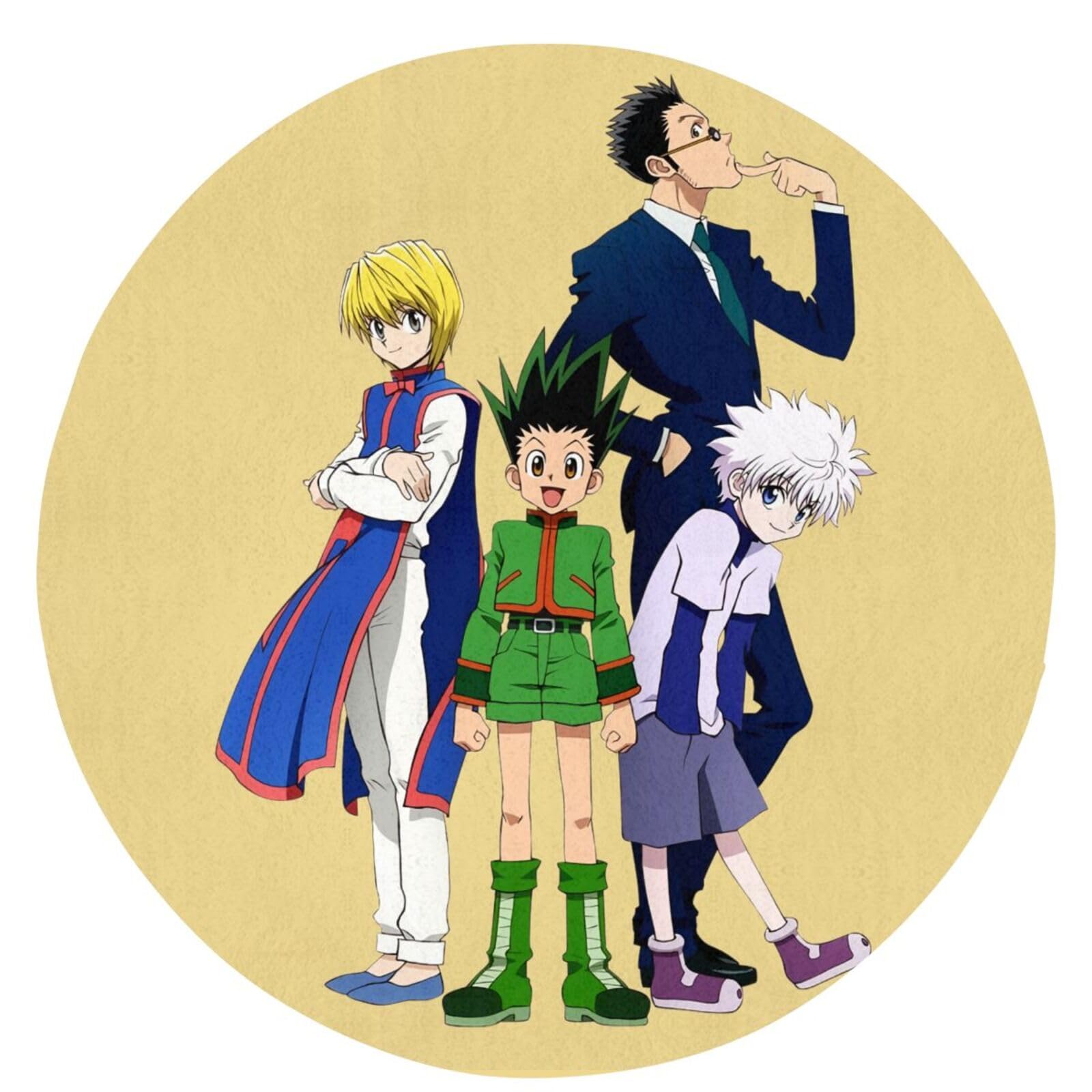 Amazon | ハンター×ハンター クラピカ ラグマット 円形 ラグカーペット