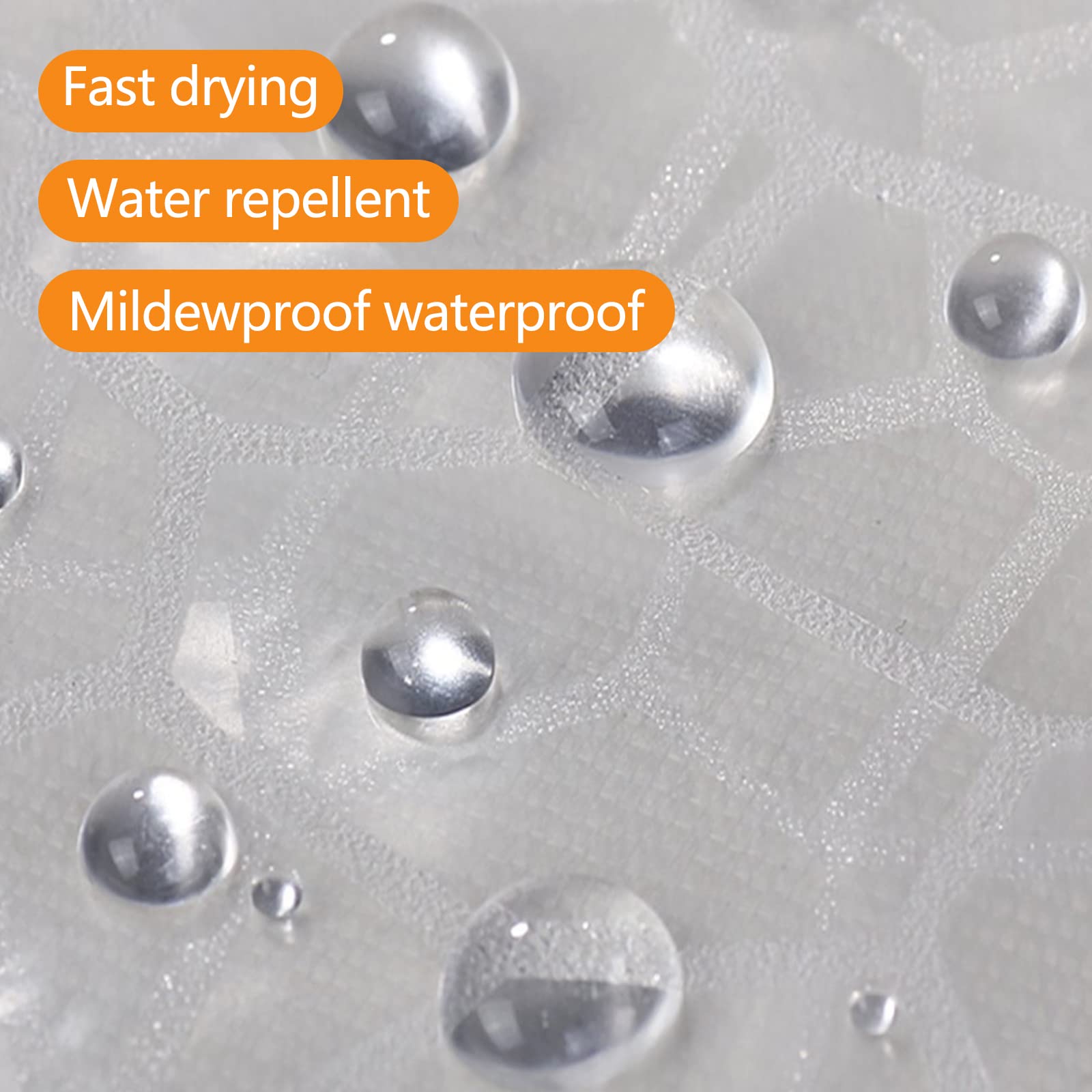 Rideau De Douche Anti-moisissure 180x200 Cm - Motif Cœur Noir 3D, Polyester Lavable, 12 Crochets Inclus