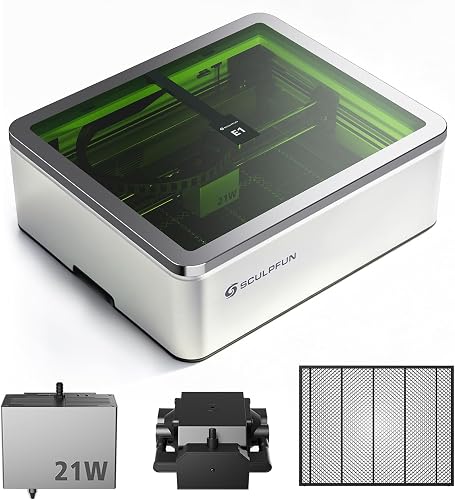 SCULPFUN E1 Pro 21W Graveur et découpeuse Laser avec Camé…