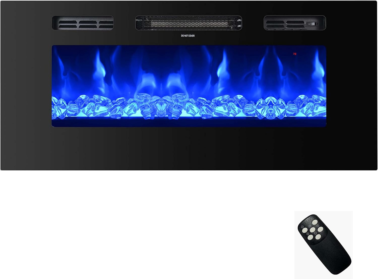 KansoHaus 40 Inch Electric Fireplace Insert with Adjustable