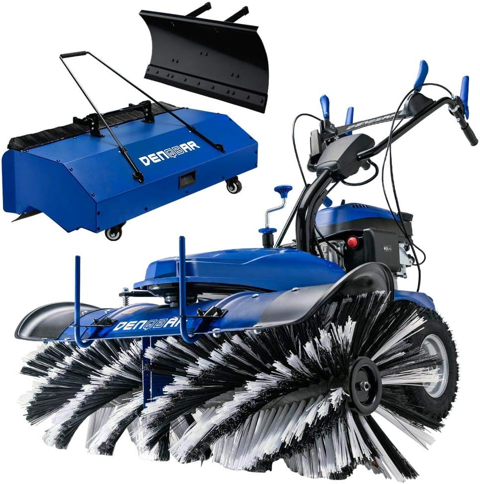 BJTDLLX Benzin Kehrmaschine 43CC 1.7PS - Motorbesen Mit Rädern