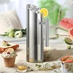 Smooth Silver Stainless Steel Water Pitcher with Ice Guard, Polished Drinking Pitcher, 1L/1.5L/2L Metal Water Pitchers for Restaurants, Restaurant Water Pitcher, Metal Pitcher (Silver 2L)