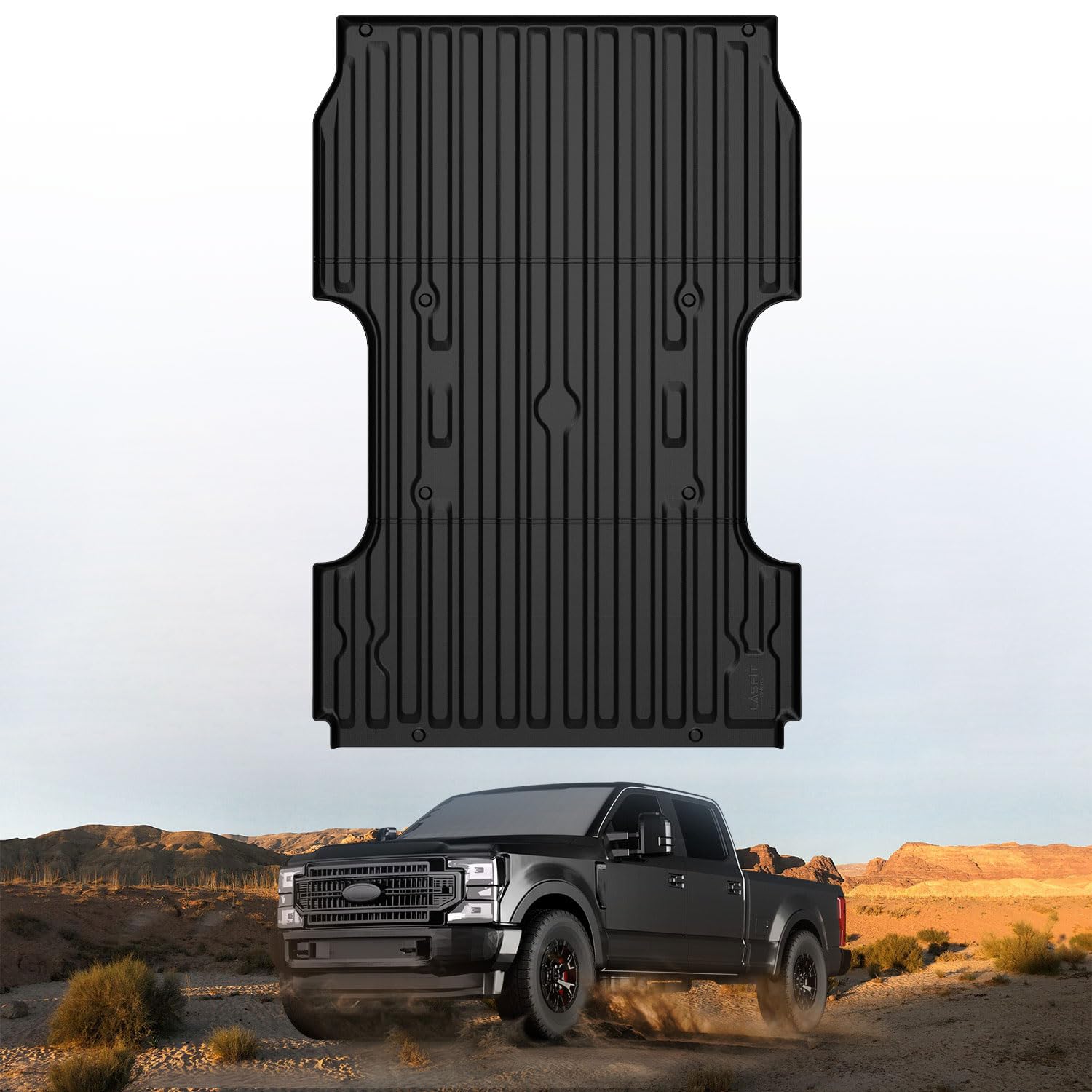 LASFIT Bed Mat 8Ft for Ford F250/F350/F450 2017-2026 2027 Super Duty