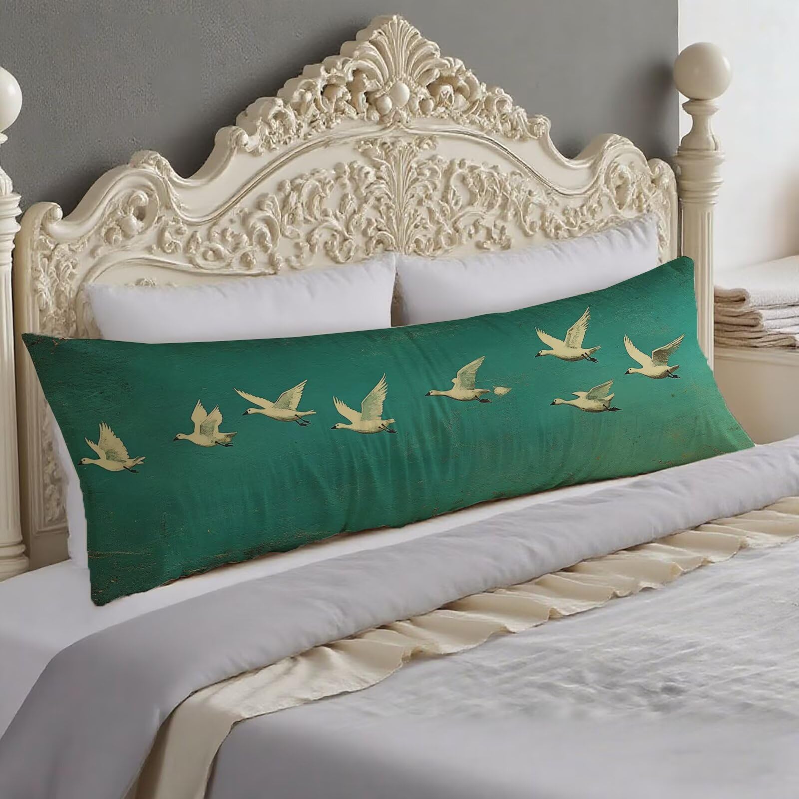 Housse de coussin decoratif chambre traversin O-578 40x140