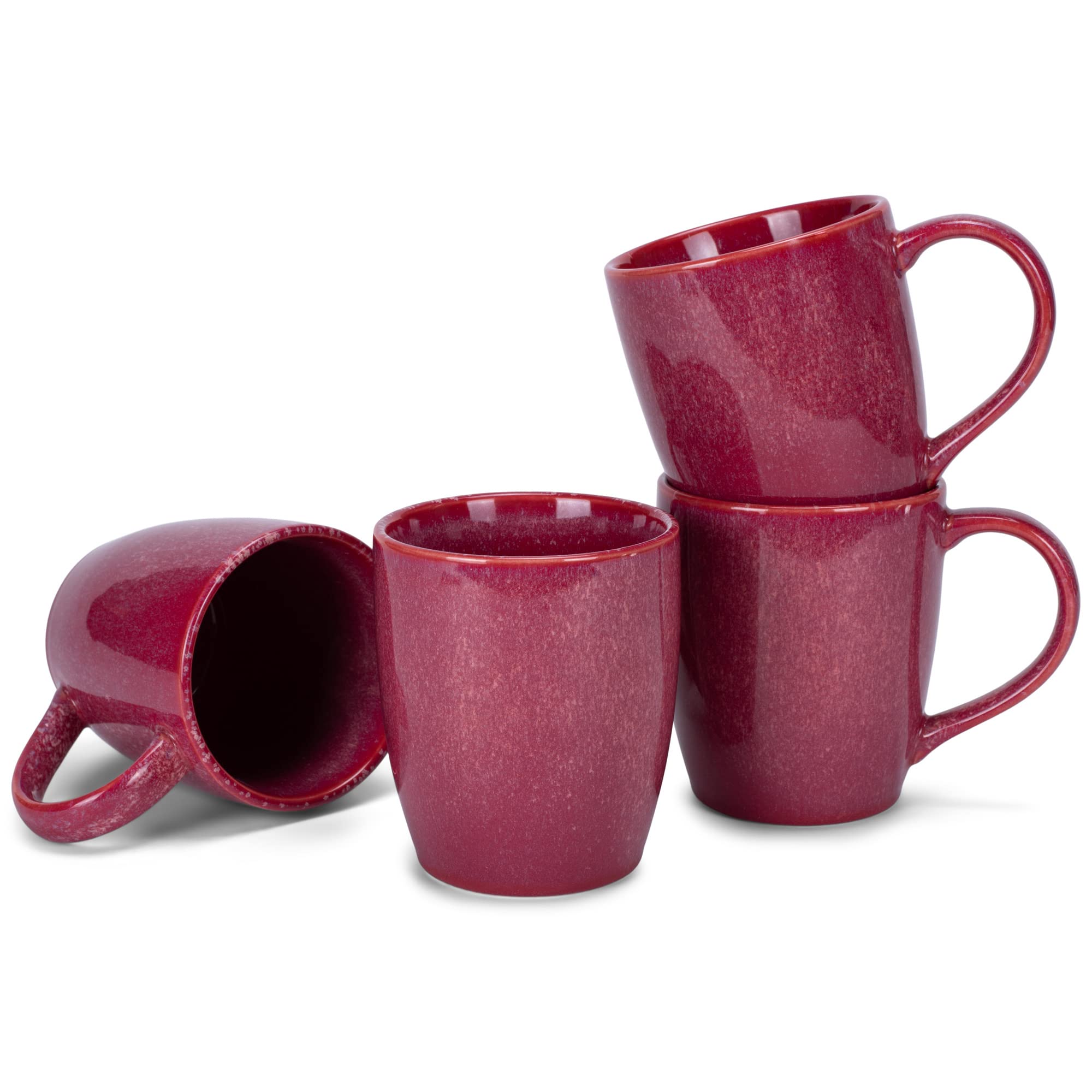 Elanze Designs Reactive Glaze Farmhouse 16-Piece Stoneware Dinner Set
