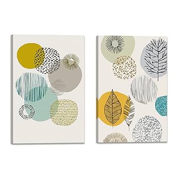 北欧の玄関の装飾画は縦になっています。 Amazon.co.jp: 北欧 絵画 幾何 ライン 抽象 2枚 アートパネ 玄関