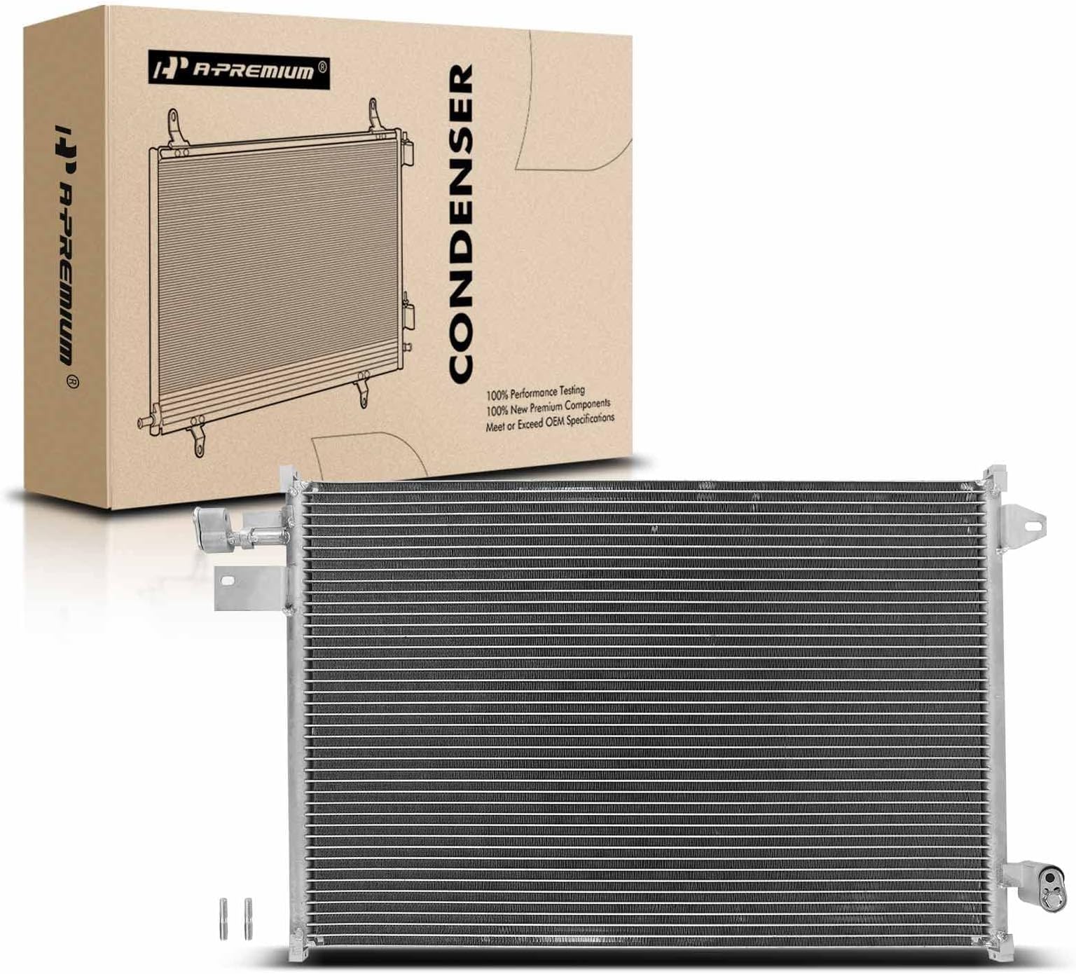 Air Conditioning A/C Condenser Compatible with 2005-2009 Ford Mustang 4.0L 4.6L 5.4L