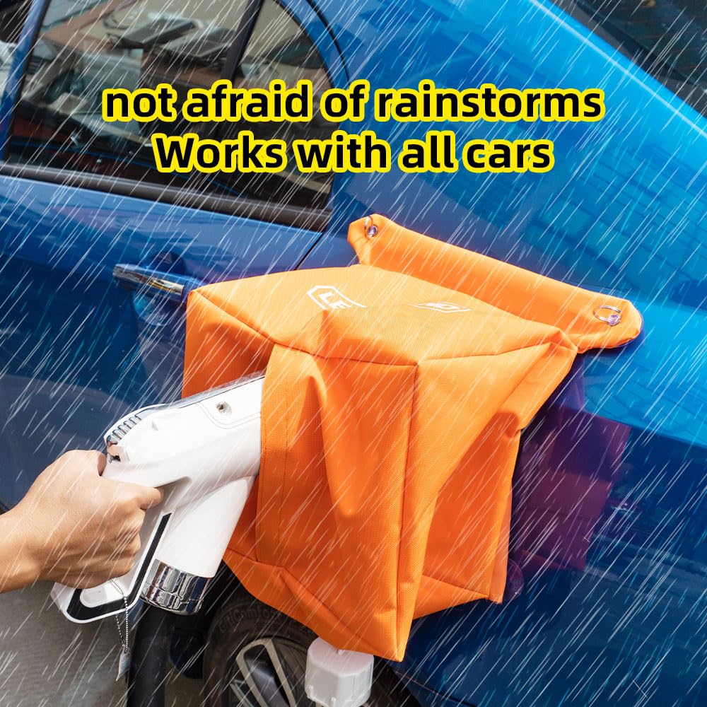 LEADBRAND EV Charger Plug Port Cover, Electric Car Charging Accessories, Waterproof Outdoor EV Charger Cover, Rain Sun UV Snow Dust All Weather Protection, Magnetic Adhesion (Sucker)