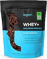 Vista 25 de LEGION Whey+ - Proteína aislada de suero de vacas alimentadas con pasto, sabor a chocolate, sin OMG, sin lactosa, sin azúcar, natural, 30 porciones