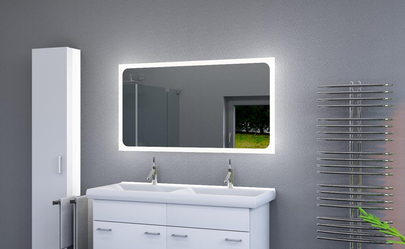 LED beleuchteter Badspiegel mit Licht Badezimmerspiegel mit LED