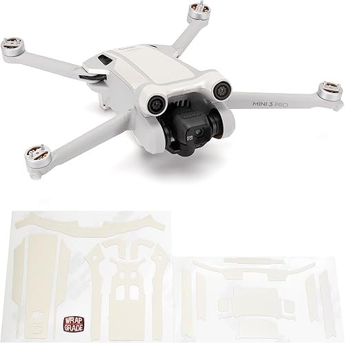 Miniatura 6 de WRAPGRADE Adhesivos para la piel compatibles con DJI Mini 3 Pro  Color de acento (azul estratosfera)