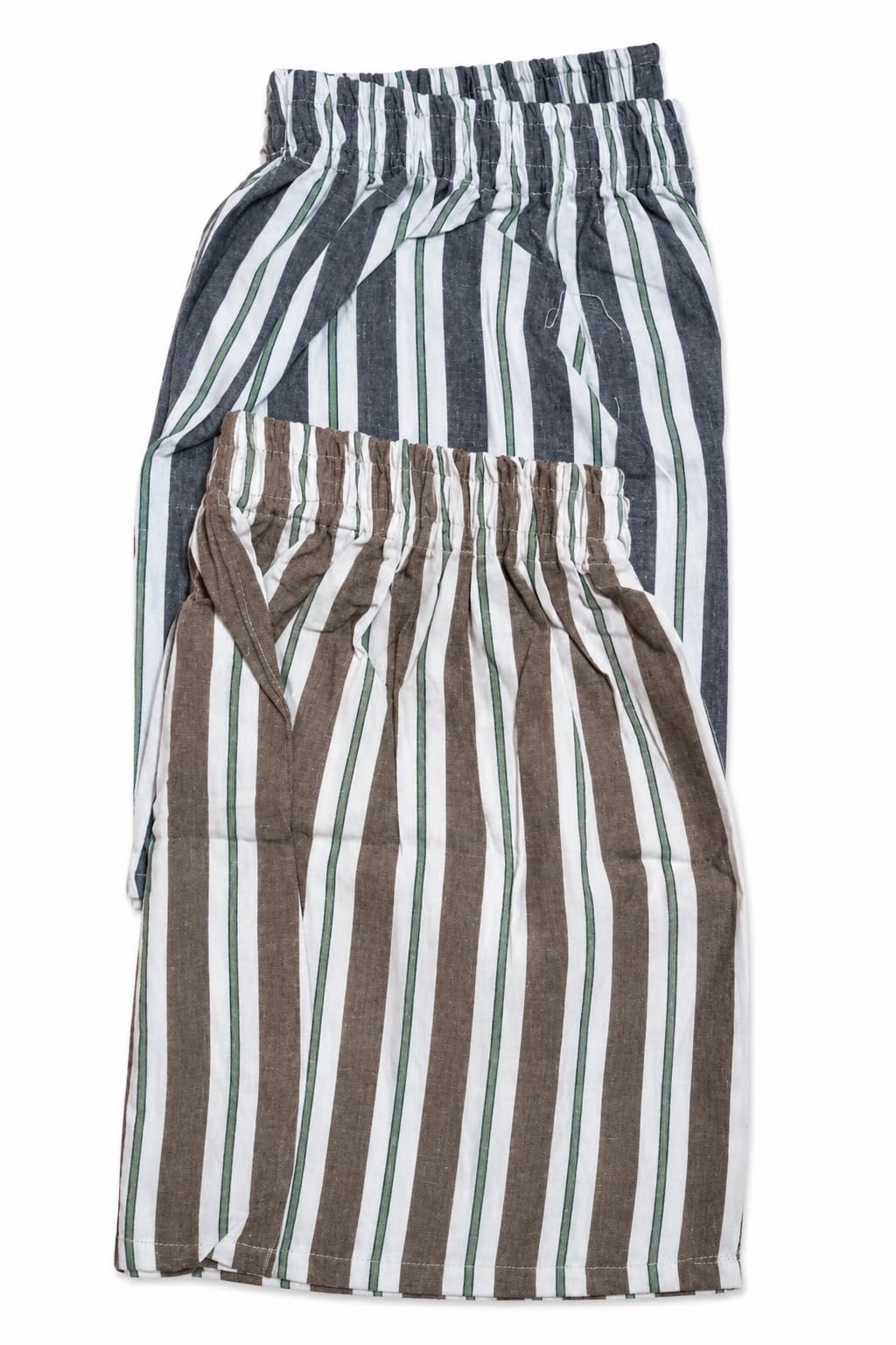 ptolmey Men's Cotton Striped Lungi, Elastic Waist, Breathable Fabric, Casual Home Wear, Multicolour, Free Size-picture-41
