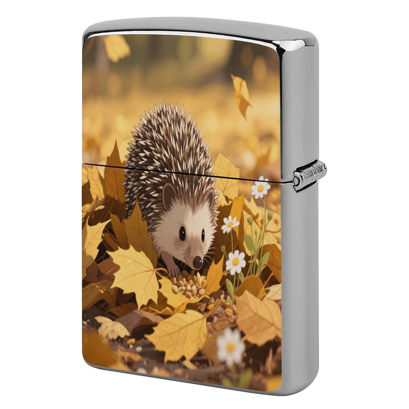 Fekiloot Style Hedgehog Lighter Case Cover Metal Lighter Case